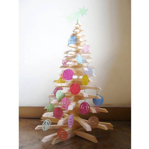 Mon Sapin Woody - Sapin en bois H.98 cm - Imagen 7
