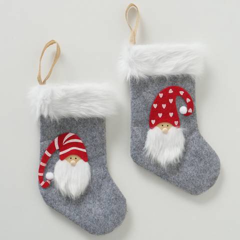 Boltze - Boltze - Chaussette de Noël Kolja L.17 x H.27 cm - Imagen 1