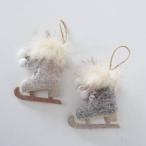 Boltze - Décoration à accrocher Bonnie Patins à glace L.9 x l.4 x H.12 cm - Imagen 1