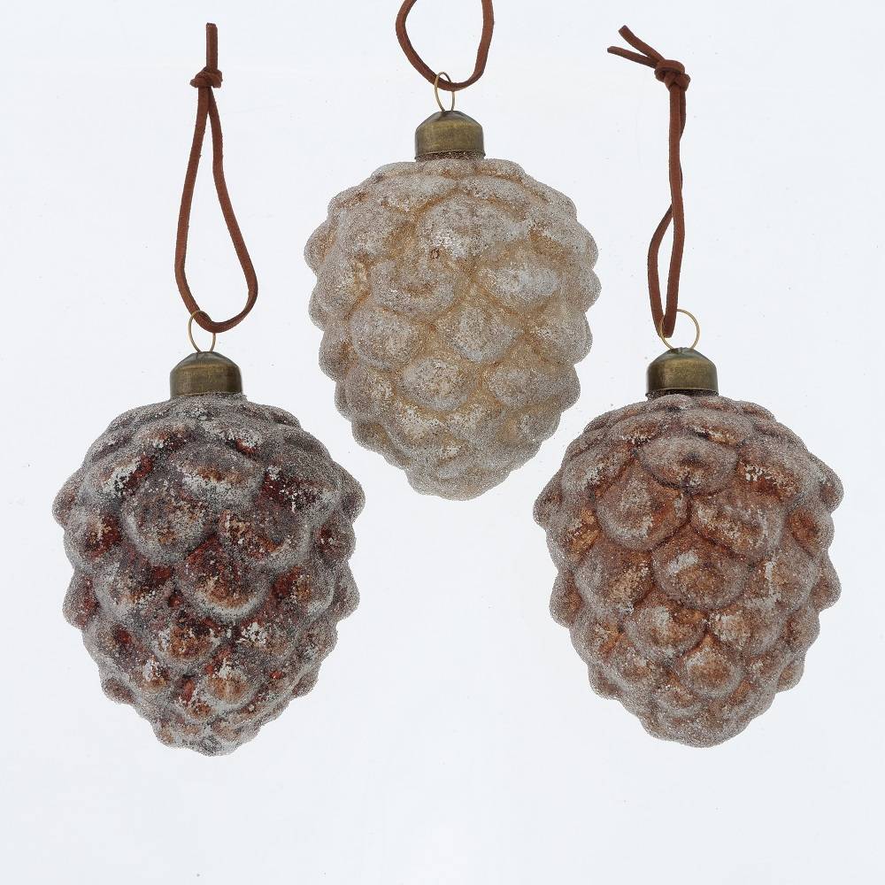 Boltze - Boltze - Décoration à accrocher Mikana Pomme de pin H.10 cm - Imagen 6