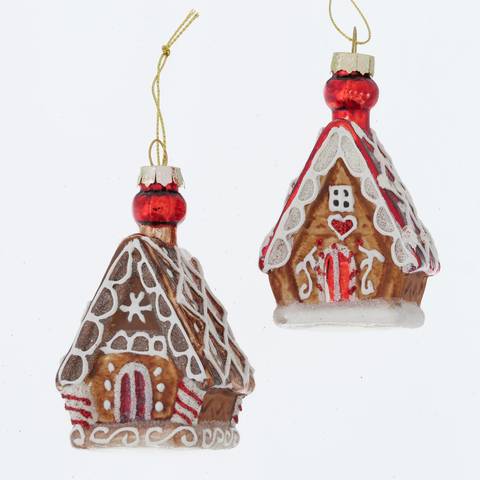 Boltze - Décoration à accrocher Gingerbread Maison L.5 x l.5 x H.9 cm - Imagen 1