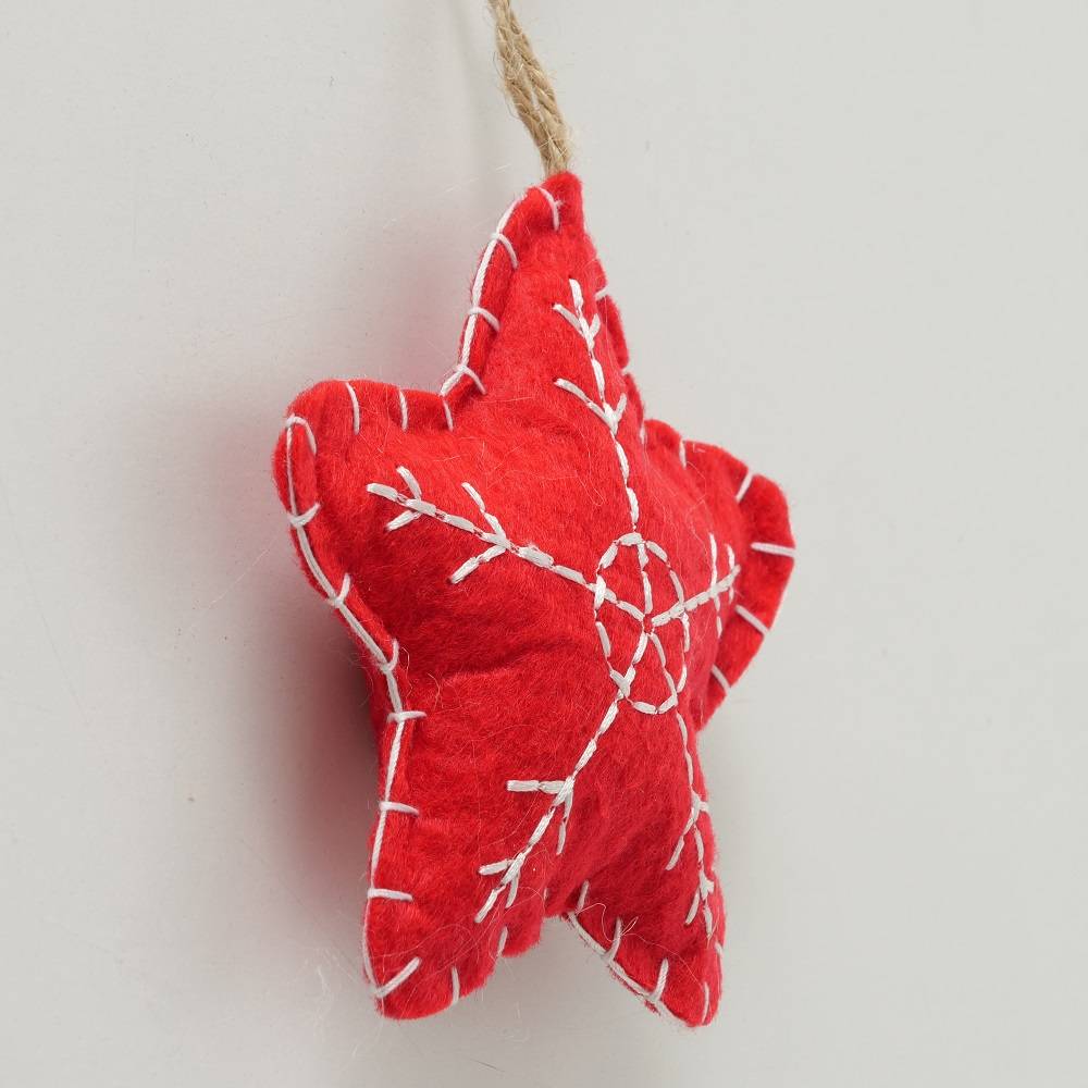 Boltze - Boltze - Décoration à accrocher Cœur Étoile L.10 x l.10 cm - Imagen 5