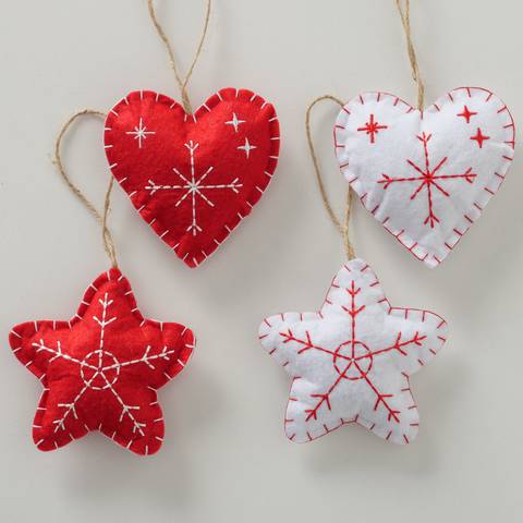 Boltze - Boltze - Décoration à accrocher Cœur Étoile L.10 x l.10 cm - Imagen 1