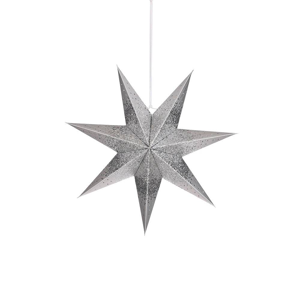 House of Seasons - House of Seasons - Etoile Argent à Suspendre Ø.45 x H.16 cm