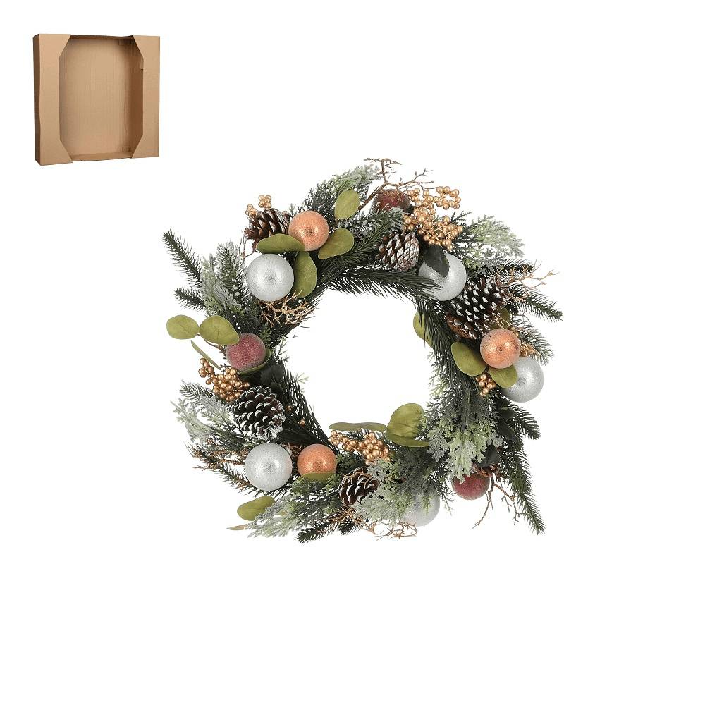 House of Seasons - House of Seasons - Couronne Noël Indy Cuivre Ø.50 x H.11 cm