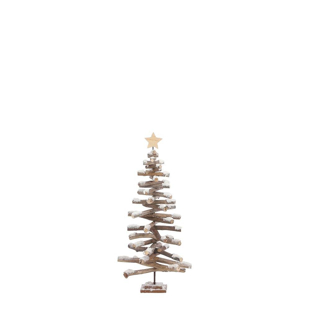 Arbre blanc -bois de cedre-Blanc- h60xd36cm