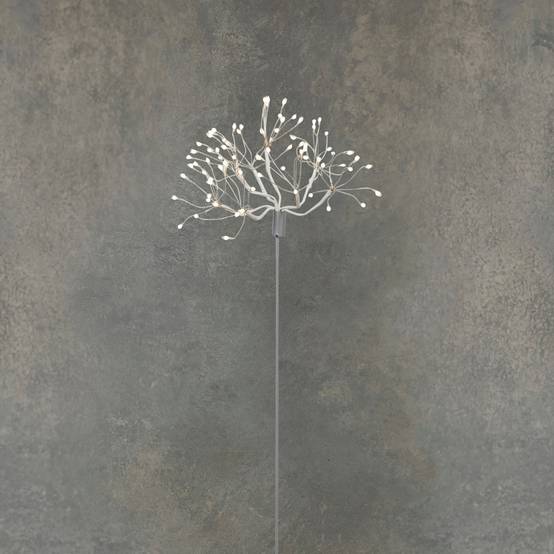 Luca Lighting - Pique de Jardin Blanc Classic 80 LED H.50 cm - Image 1