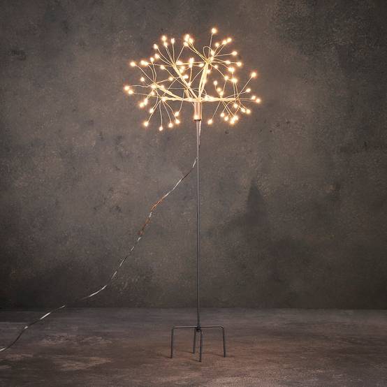 Luca Lighting - Pique de Jardin Blanc Chaud 80 LED H.50 cm - Image 1