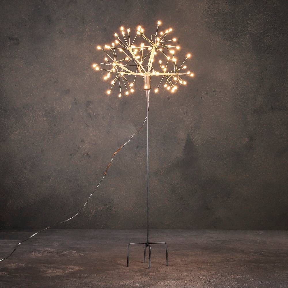 Luca Lighting - Pique de Jardin Blanc Chaud 80 LED H.50 cm - Imagen 1