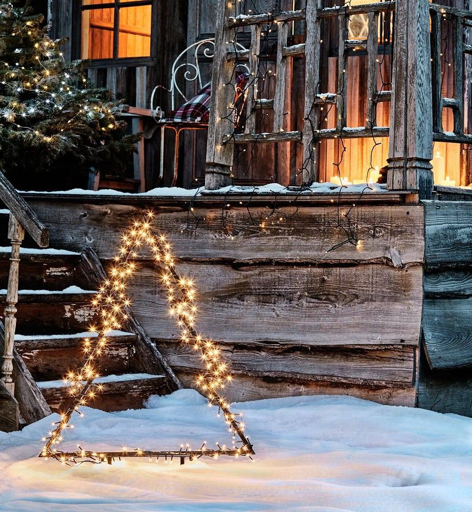 Pique de Jardin Sapin 225 LED L.72 x H.100 cm - Imagen 4
