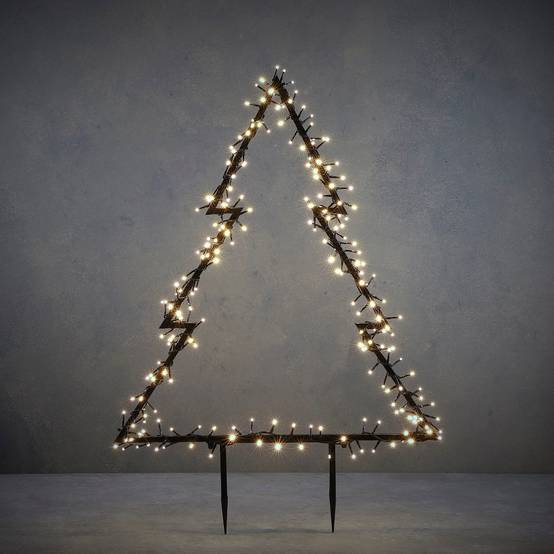 Pique de Jardin Sapin 225 LED L.72 x H.100 cm - Image 1
