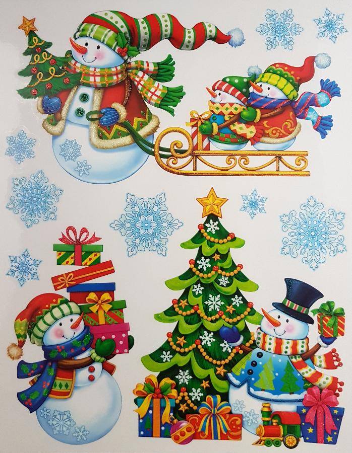 Peha - Peha - Stickers Noël fenêtre multi couleur L.29 x H.41 cm - Image 2