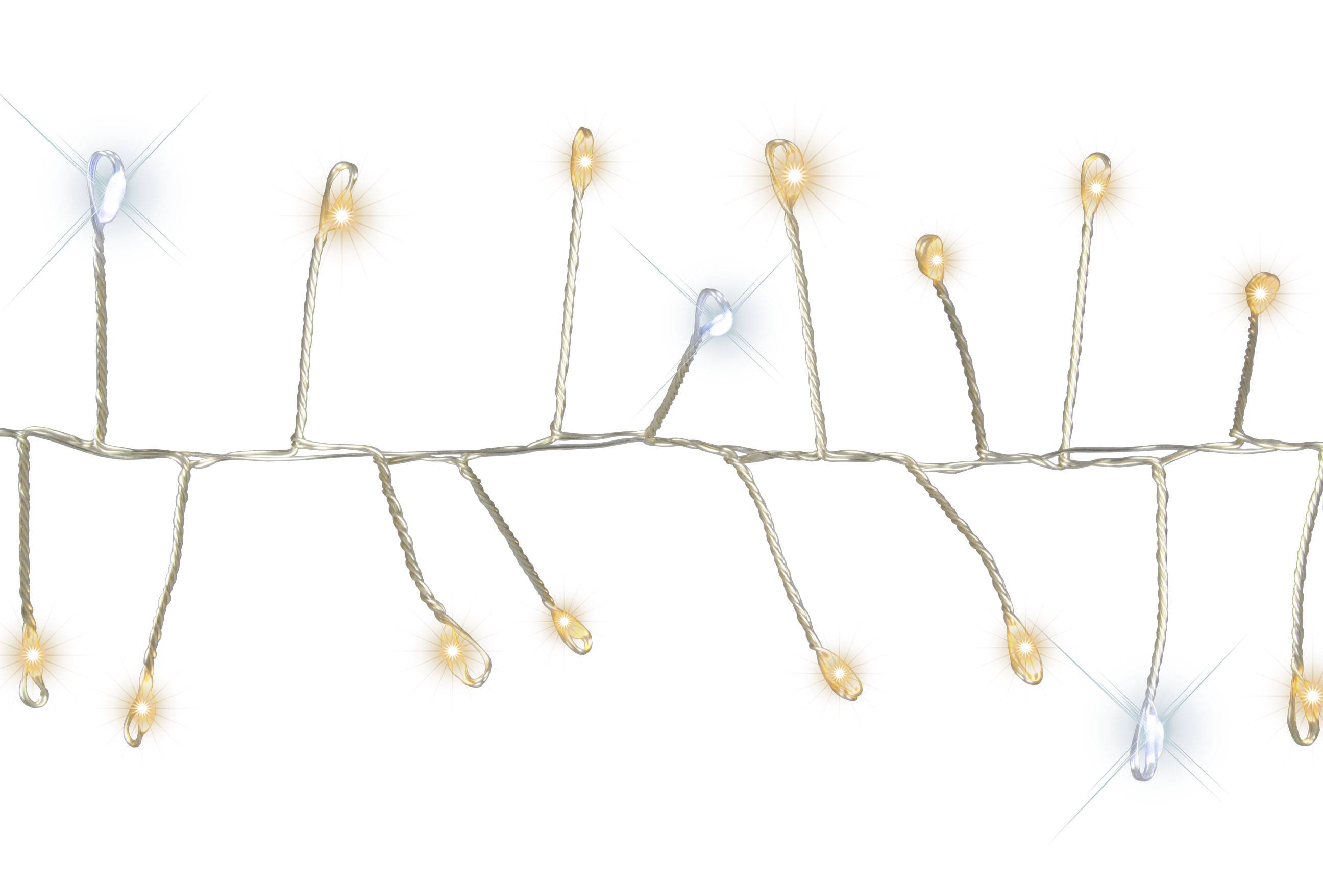 Blachere Illumination - Guirnalda Micro Led Racimo Blanco Cálido Flash Blanco L.900 cm