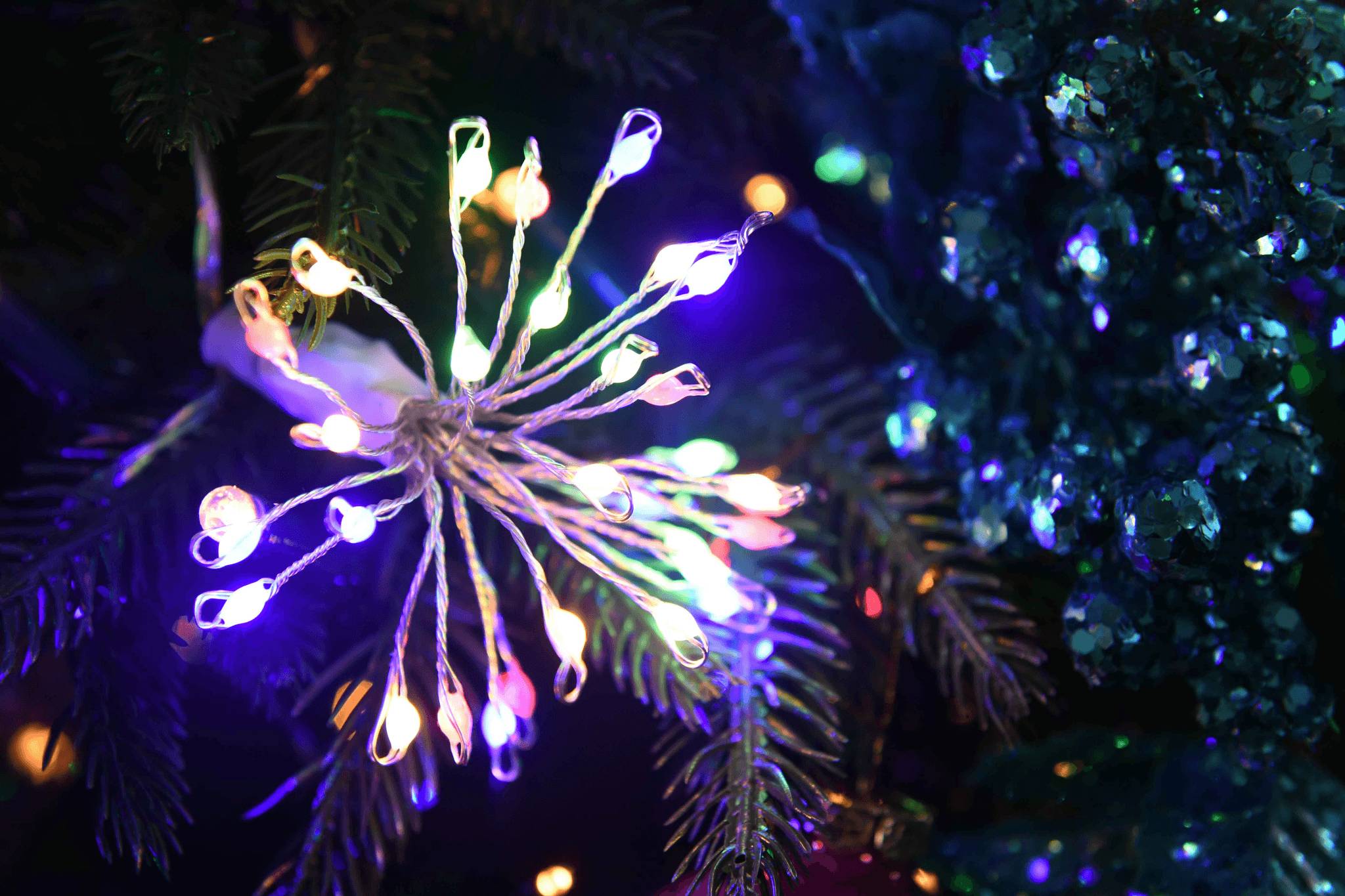 Blachere Illumination - 6 ramos súper brillantes micro led multicolor L.300 cm