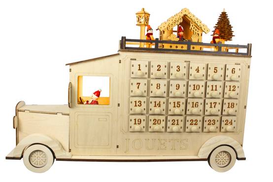 Blachere Illumination - Camion LED calendrier de l'avent L.45 x l.12,5 x H.33 cm - Image 2