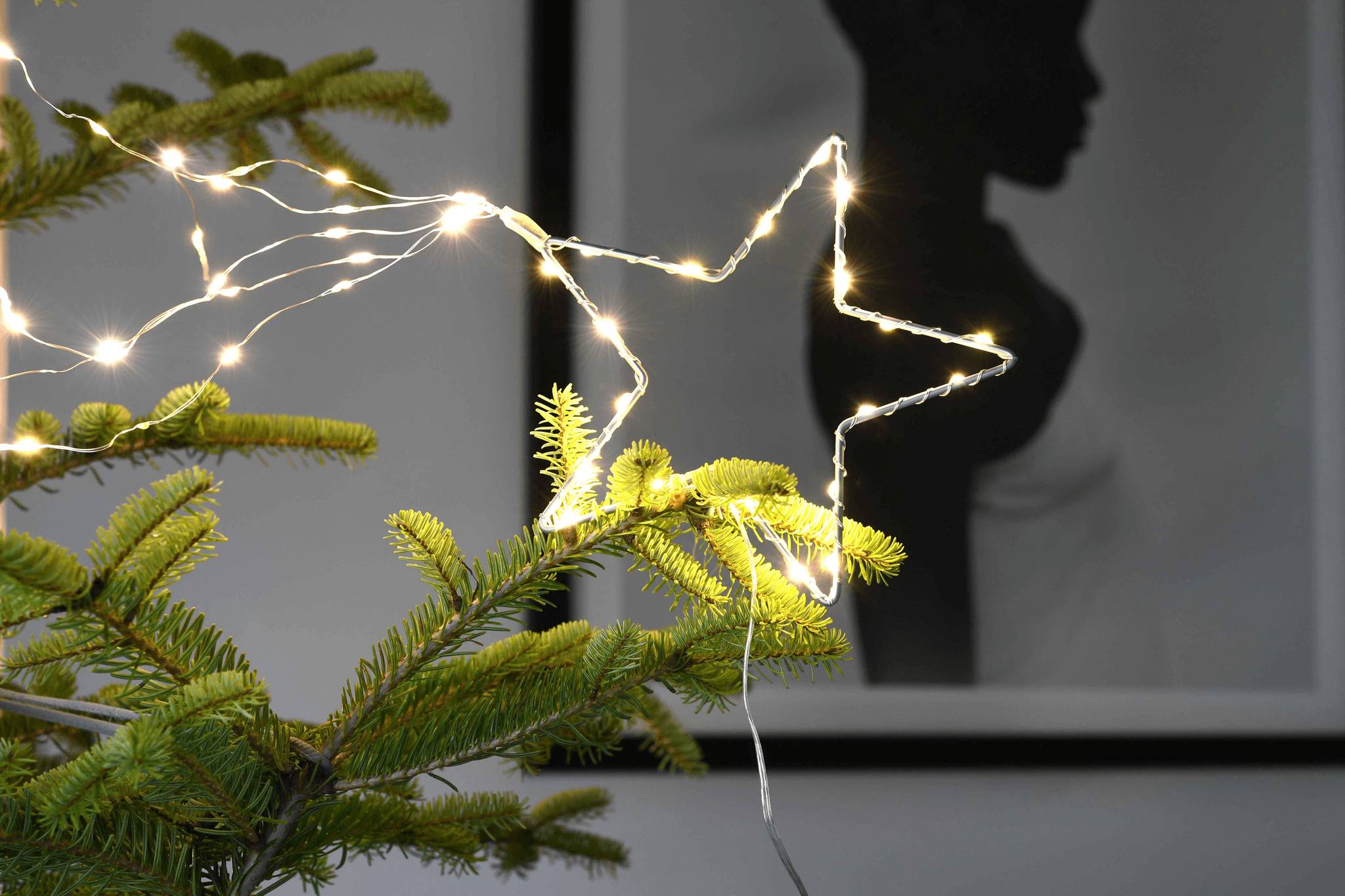 Blachere Illumination - Cimier étoile filante musical led blanc chaud L.38 cm - Imagen 1