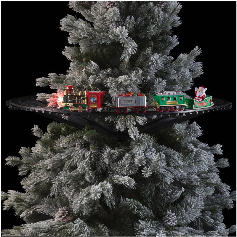 Train Électrique Noël ABS Multicolore 80 x 80 cm - TCHOUTCHOU - Image 3