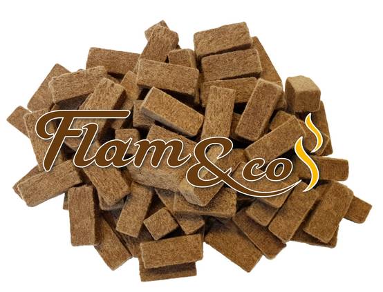Flam&co - Flam&co - Allume-feu en bois compressé - Tube de 120 cubes - Image 5