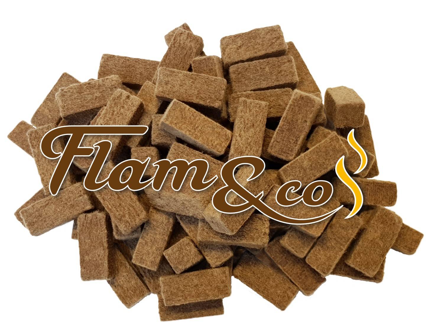 Flam&co - Flam&co - Allume-feu en bois compressé - Tube de 120 cubes - Imagen 5