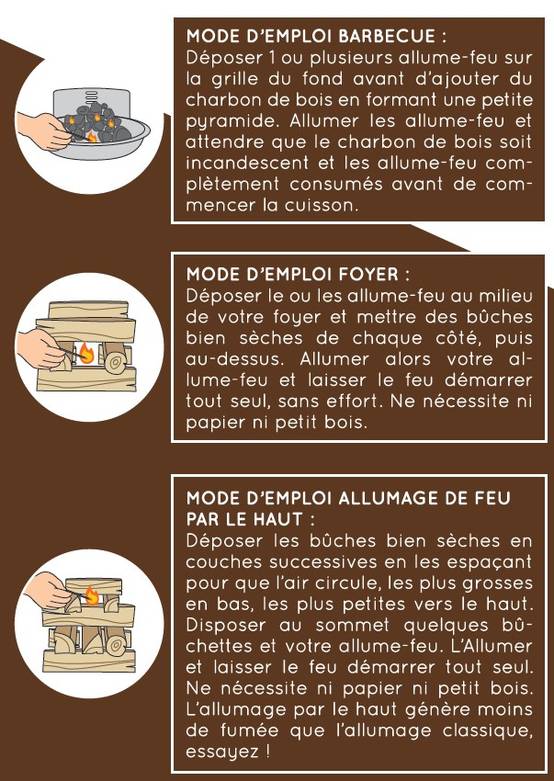 Flam&co - Flam&co - Allume-feu en bois compressé - Tube de 120 cubes - Image 2