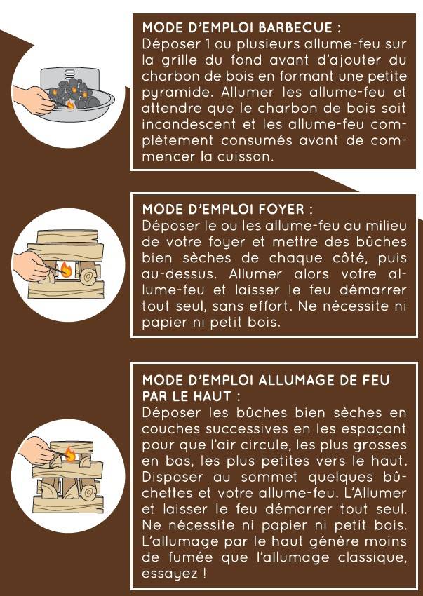 Flam&co - Flam&co - Allume-feu en bois compressé - Tube de 120 cubes - Imagen 2