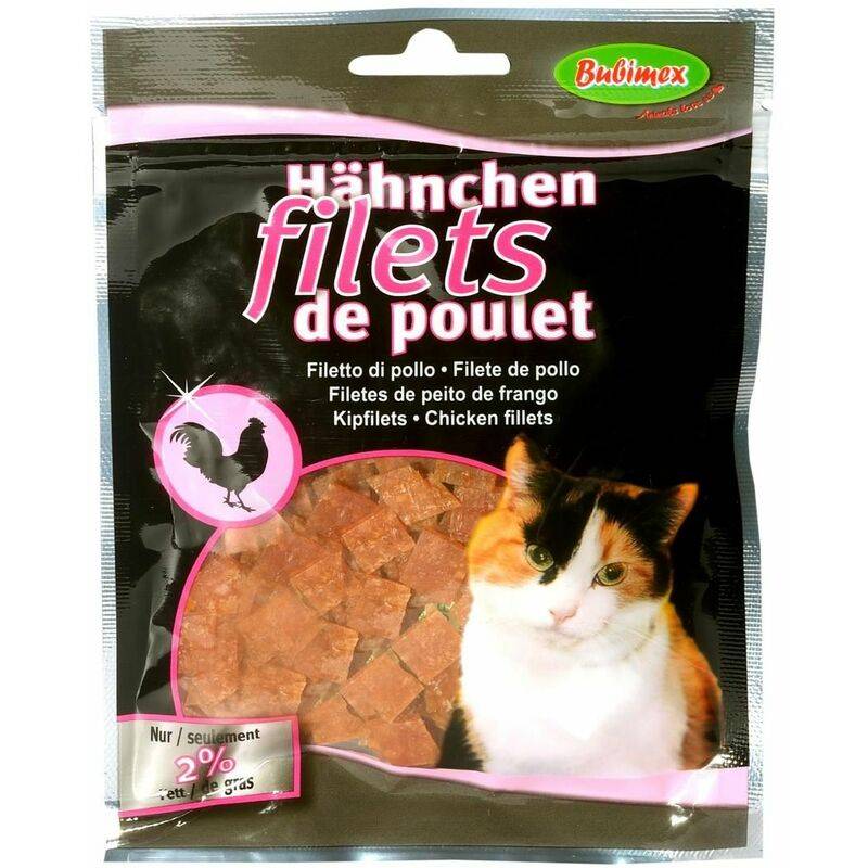 Filets de poulet friandises pour chats sachet 50 gr - Bubimex france - Imagen 1