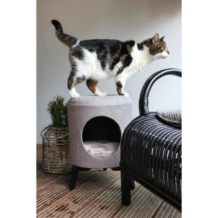Louis maison de chats 35x35x46cm taupe - Imagen 2