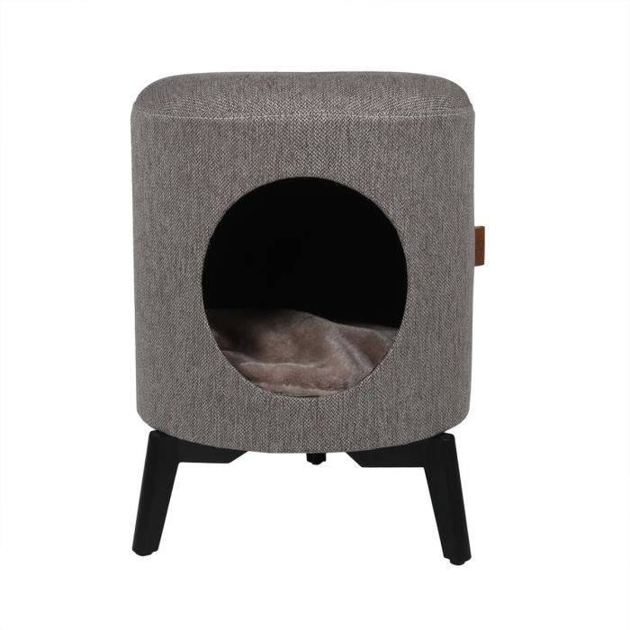 Louis maison de chats 35x35x46cm taupe