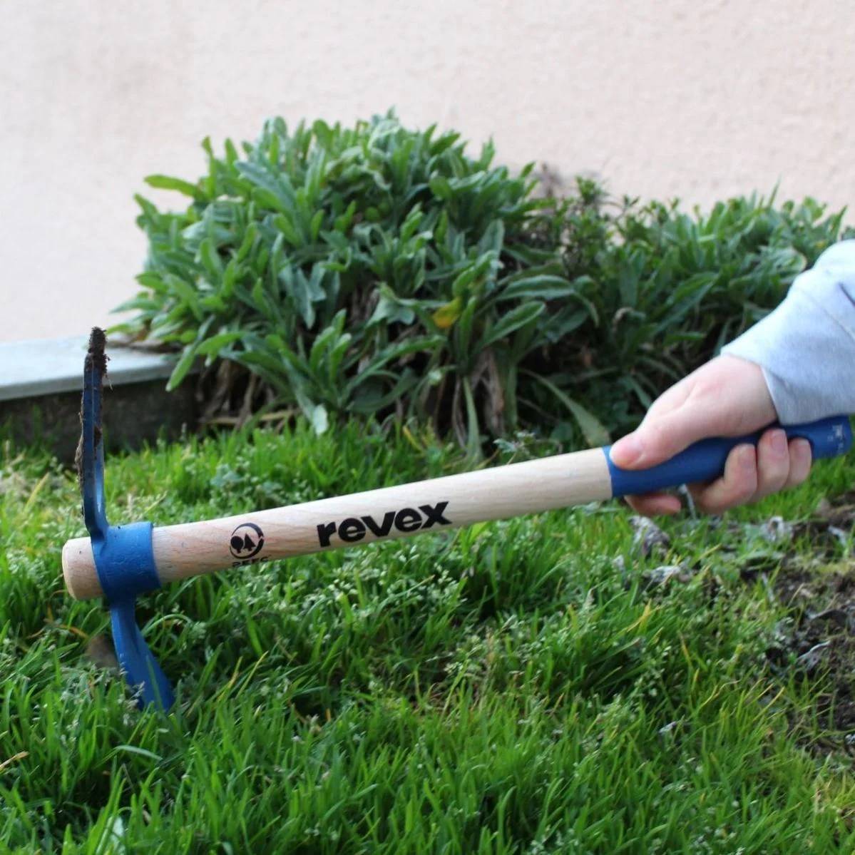 Serfouette panne et fourche forgée manche bois 40 cm - REVEX - Imagen 3
