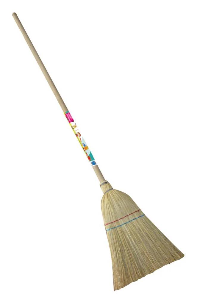 Balai de jardin enfant paille de riz manche 80 cm REVEX