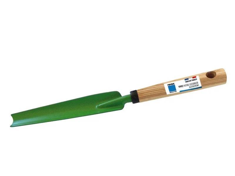 Couteau désherbant acier manche bois H 32.6 cm - REVEX