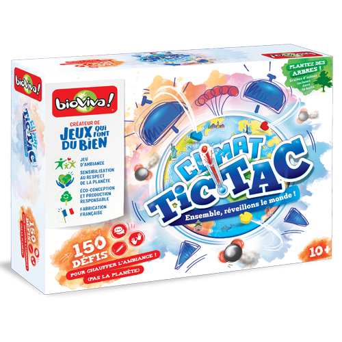 BIOVIVA - Bioviva - Jeu de plateau Climat Tic-Tac L.24,5 x l.8 x H.32,5 cm - Image 1