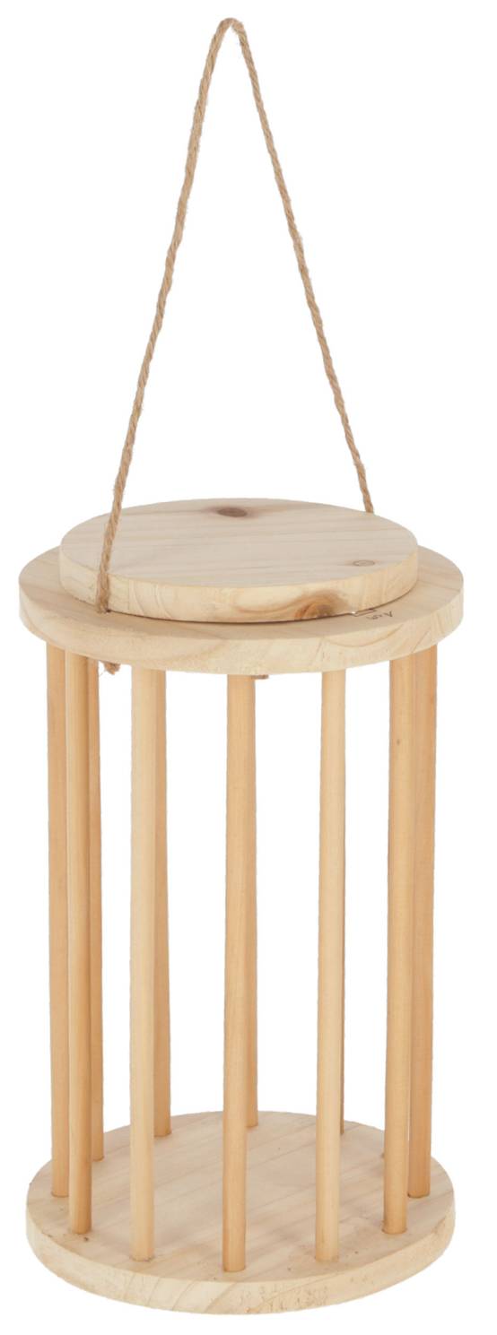 Râtelier à foin 3en1 rongeur bois, 25cm, Ø15cm