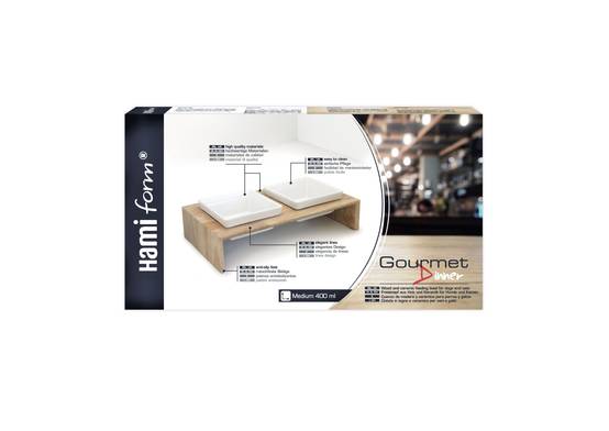 Hamiform - Gamelle bois et céramique double – taille M