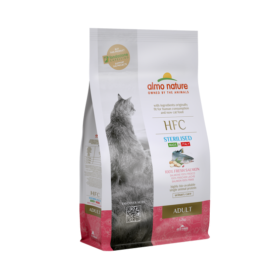 Almo Nature - Croquettes pour chat adulte stérilisé au saumon frais - sac 1,2 kg - ALMO NATURE - Image 2