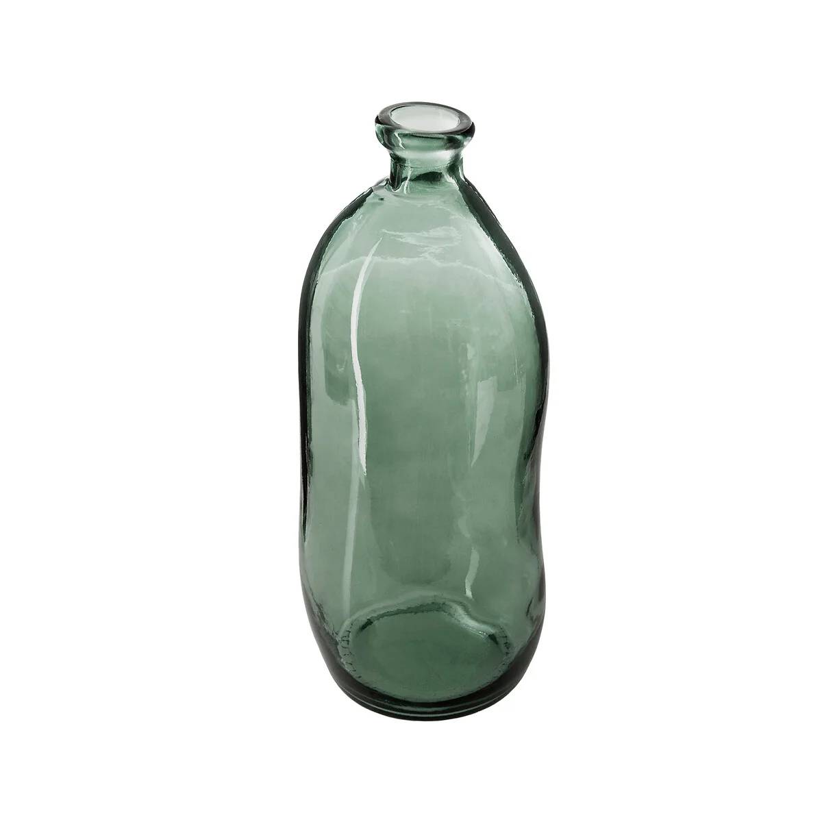 Vase bouteille verre recyclé vert H 51 cm - ATMOSPHERA