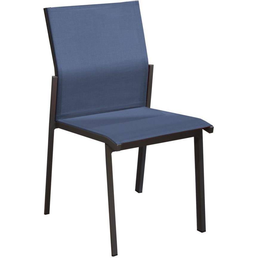 Chaise DELIA graphite bleue - Image 1