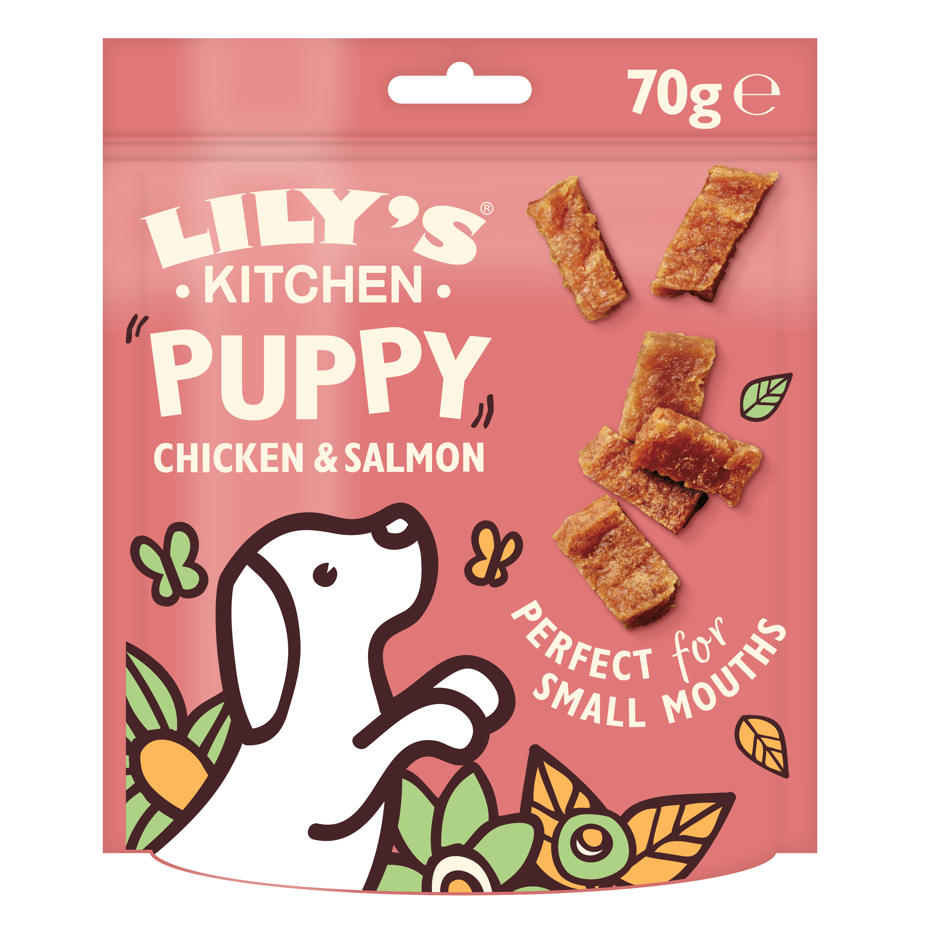 Lily'S Kitchen - Lily's Kitchen Friandises Recette sans céréales pour chiot - Mini Bouchées au poulet et saumon 70 g