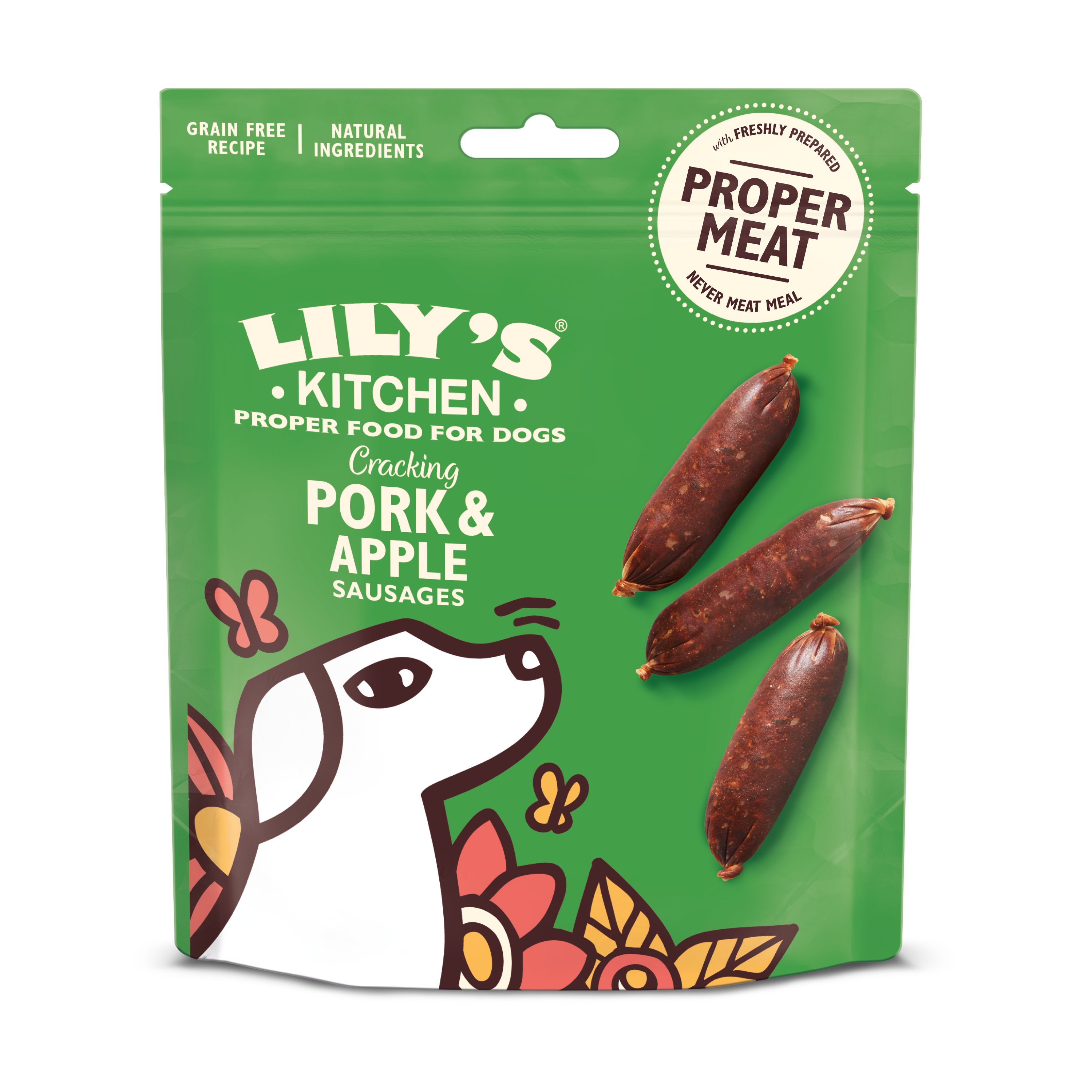 Lily'S Kitchen - Lily's Kitchen Friandises sans céréales pour chien - Mini saucisses au porc, avec de la pomme 70 g - Imagen 2