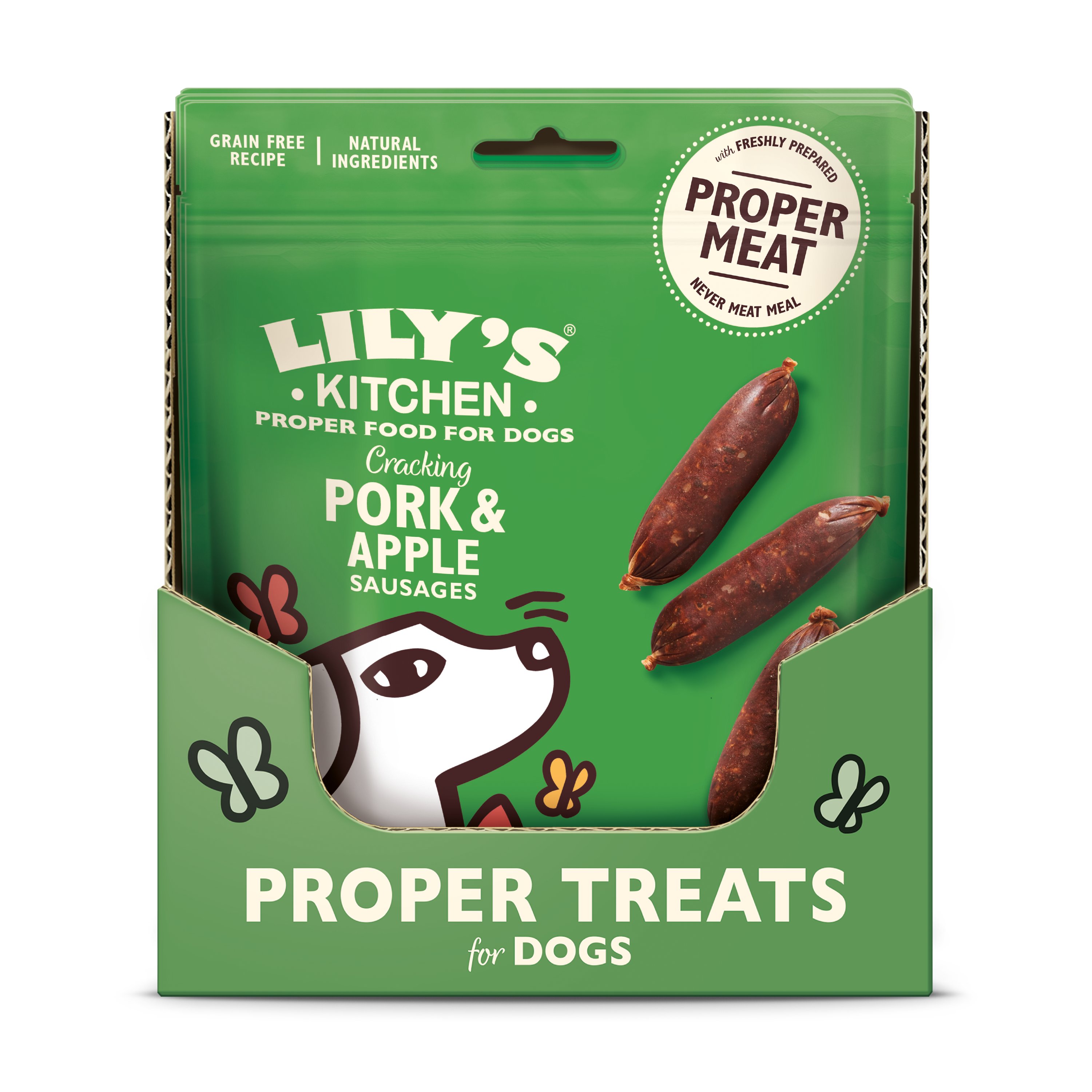 Lily'S Kitchen - Lily's Kitchen Friandises sans céréales pour chien - Mini saucisses au porc, avec de la pomme 70 g