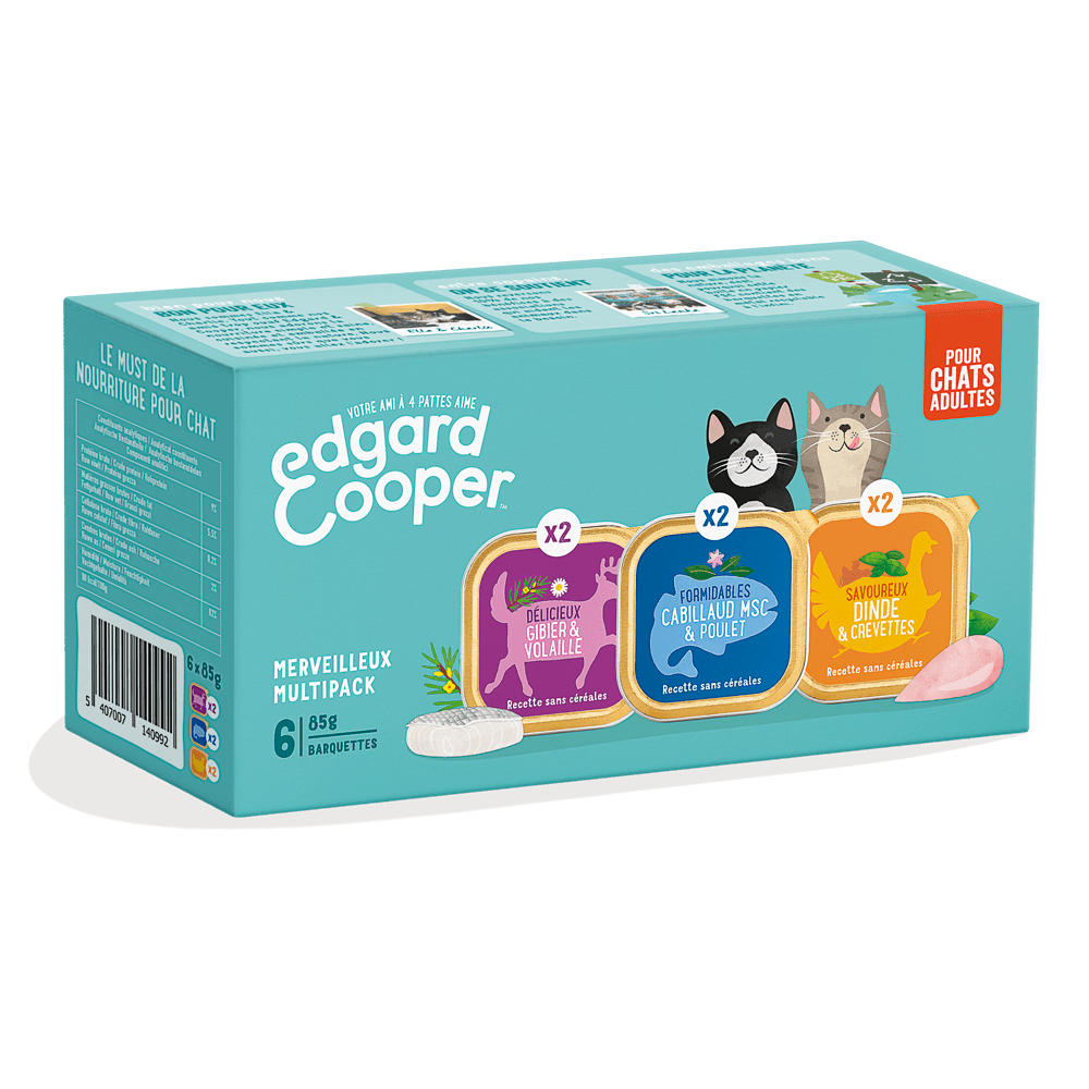 Edgard & Cooper - Edgard & Cooper - Multi pack pour chat 6 x 85 g