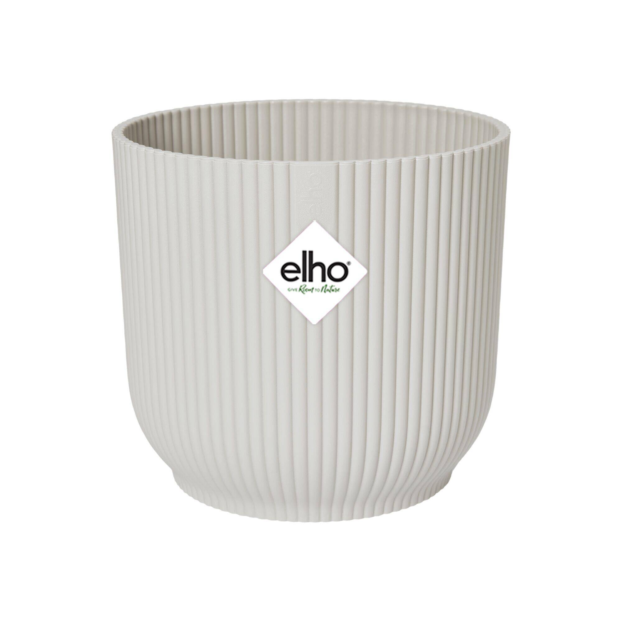 Cache-pot polypropylène blanc Ø 22 cm H 20,2 cm - ELHO