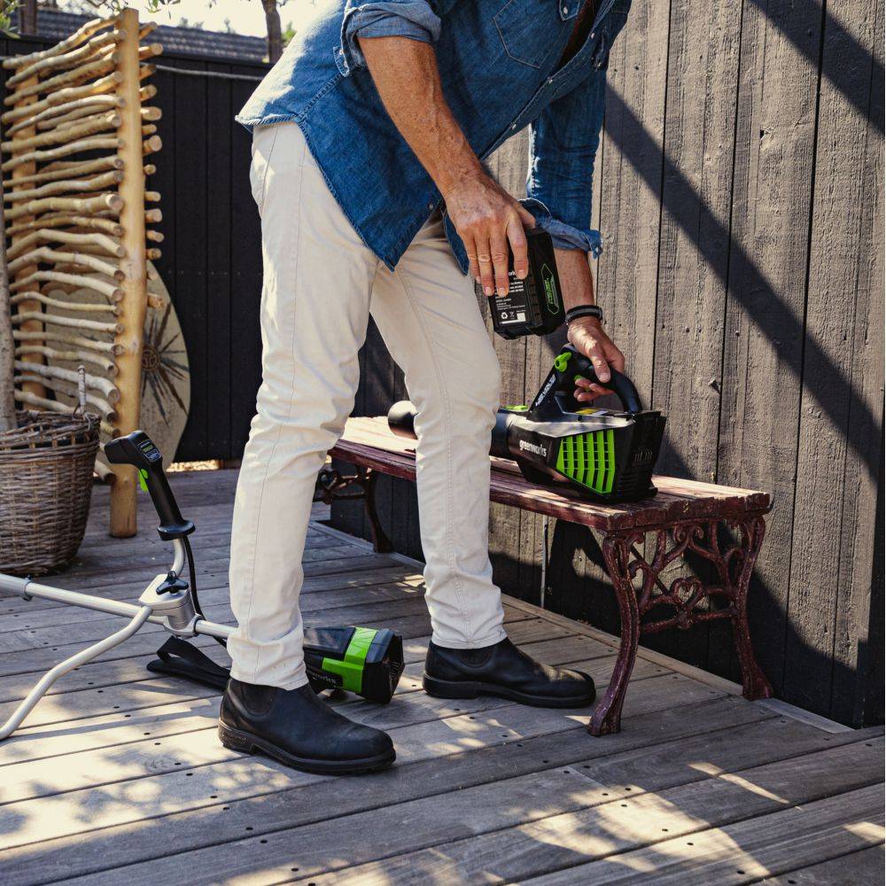 Greenworks - Souffleur feuilles élec à batt G48ABK2 DVT 48V Av batt/chargeur - Imagen 12