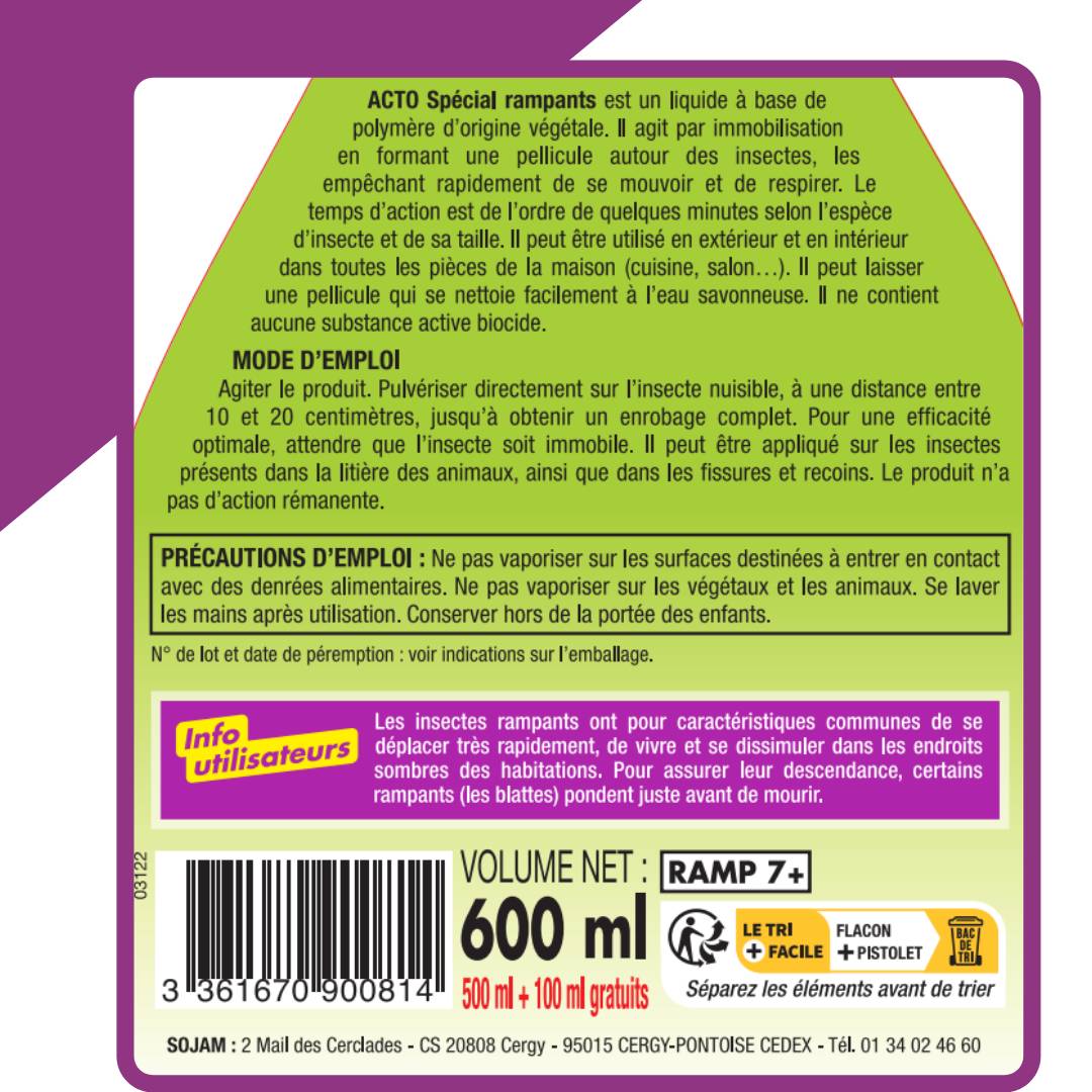Pulvérisateur Rampants Polymère Végétal 100 ml – ACTO - Imagen 3