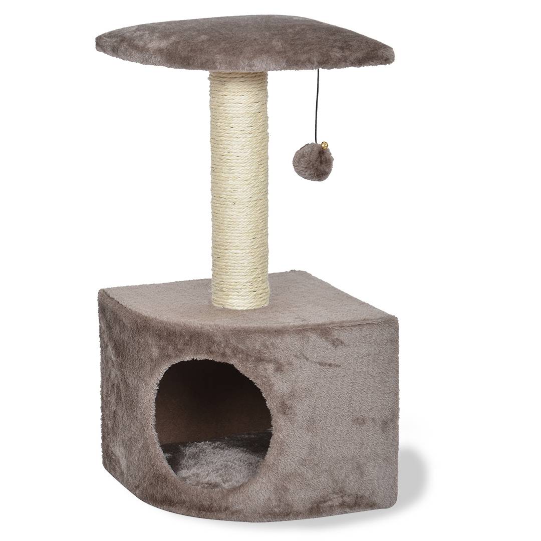 Griffoir de coin Bessie 30x30x58cm taupe - Imagen 1