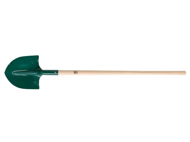 Pelle ronde acier trempé manche bois 110 cm – LEBORGNE