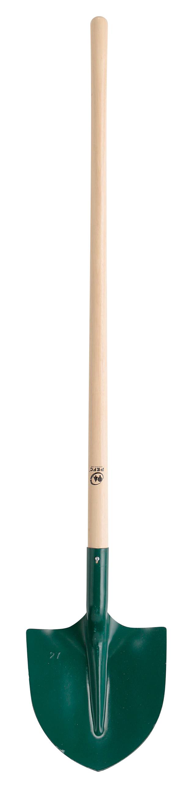 Pelle Ronde Acier Manche Bois 130 cm H 27 cm L. 27 cm – LEBORGNE ...