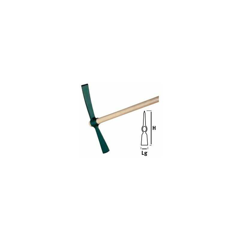 Pioche Hache Acier Forgé Sans Manche Ø 47 mm H 50 cm 2 kg - LEBORGNE - Imagen 2