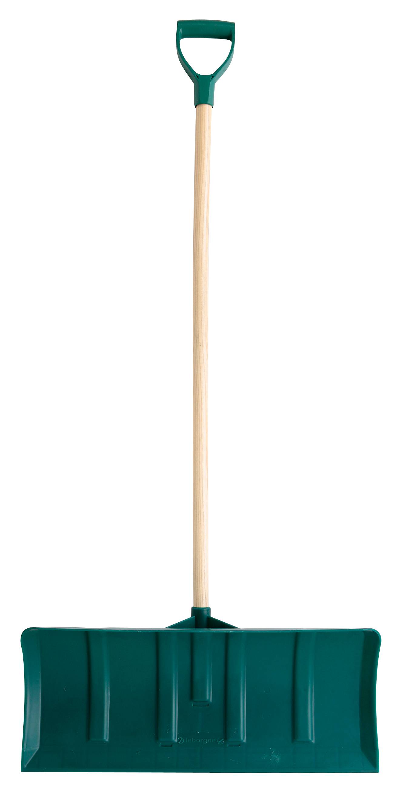 Poussoir polymère manche bois vert H 27 cm L 65 cm LEBORGNE - Image 1