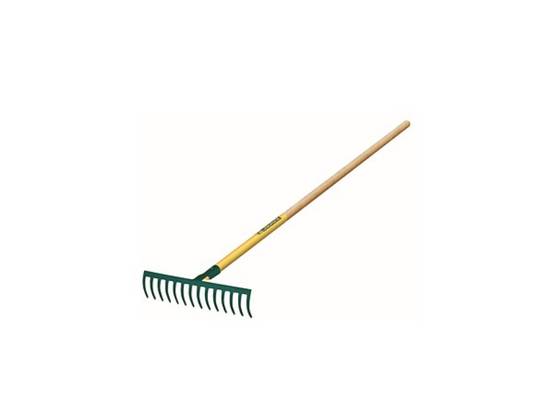 Râteau forgé bois 14 dents courbées 1,5 m - LEBORGNE - Image 1